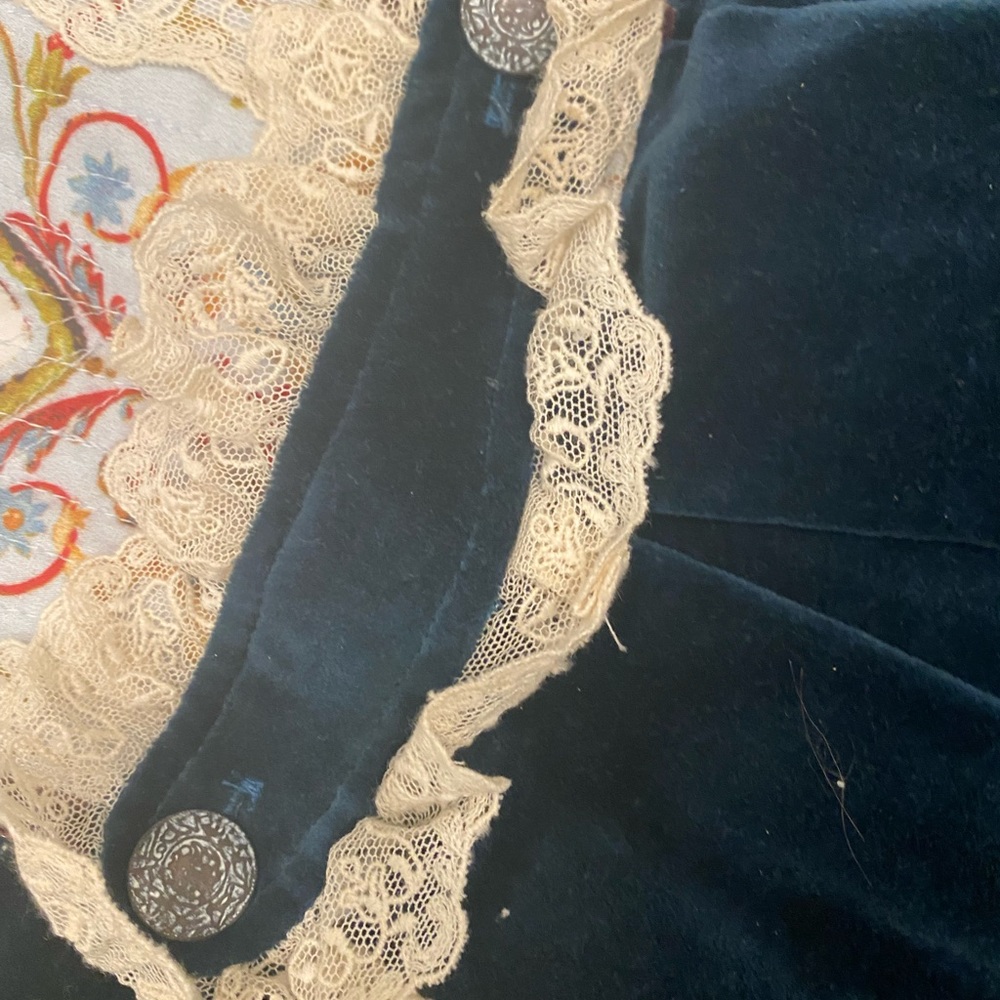 JOTTUM Rembrandt Prussian Blue Velvet Bellini Coat size 10 Y - Picture 8 of 16